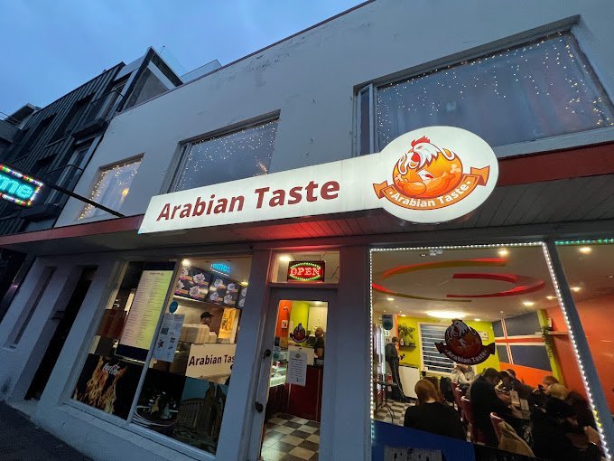 The Arabian Taste storefront on Laugavegur