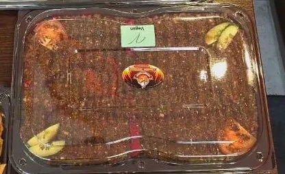Catering platter of mixed Syrian dishes