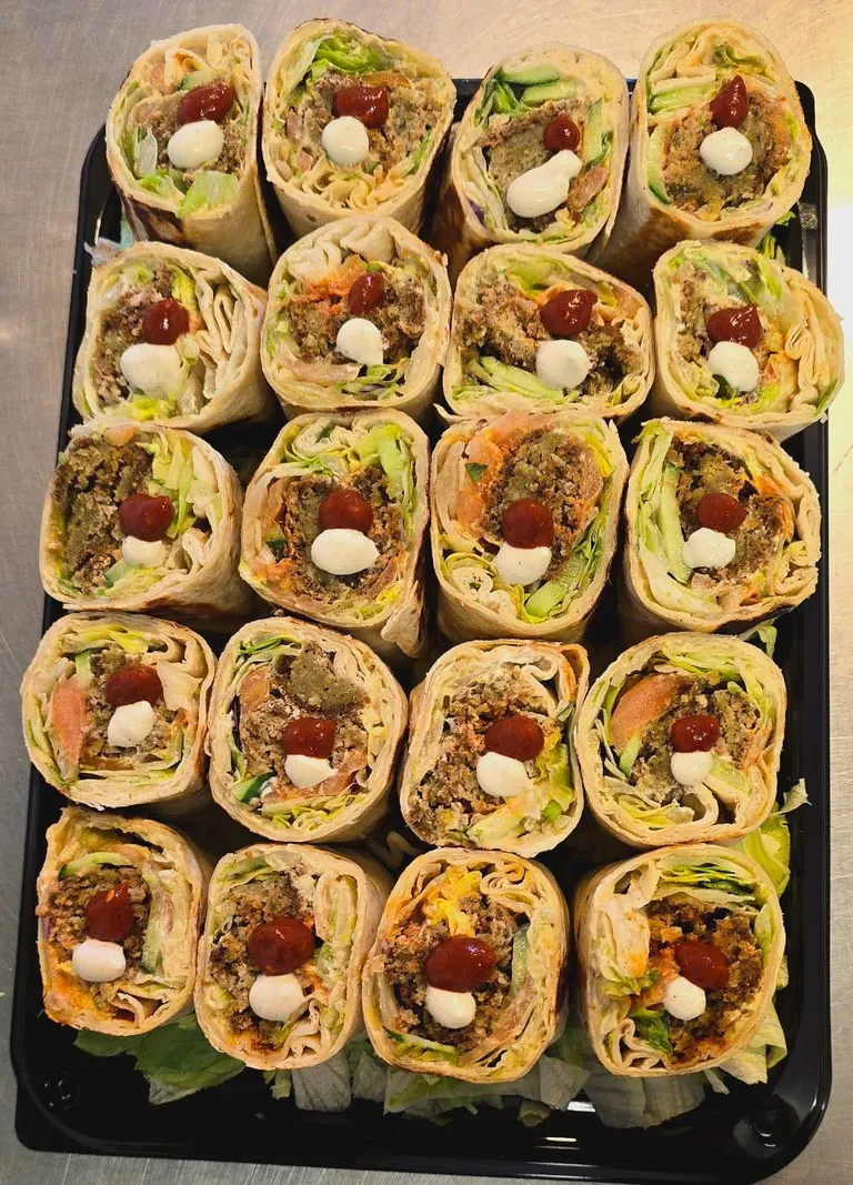 Fresh salads and mezze for catering